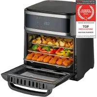 TZS First Austria First Austria 5053-5 Heteluchtfriteuse - Airfryer XXL - 13L - Zwart, Friteuse, Zwart