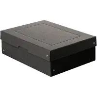 Falken Pure Karton Organiserdoos Zwart 24 x 32 x 10 cm