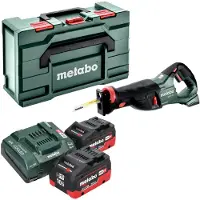 Metabo Sabelzaag, SSEP 18 LT accu reciprozaag 18 V 32 mm + 2x LiHD accu 10.0 Ah + lader + metabox