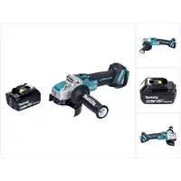 Makita DGA 521 G1X1 accu haakse slijper 18 V 125 mm X-LOCK Brushless + 1x accu 6,0 Ah - zonder oplader