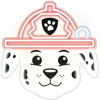 Spin Master Hangende LED-neonlamp met plexiglas, Paw Patrol - Marshall, model OW-130646