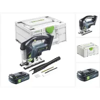 Festool CARVEX PSBC 420-Basic accu-pendeldecoupeerzaag 18 V 120 mm borstelloos + 1x accu 3.0 Ah + Systainer - zonder oplader