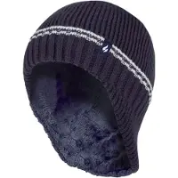 Heat Holder Jongens Patrol Rib pomponmuts met pompons - Marine