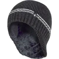 Heat Holder Jongens Patrol Rib pomponmuts met pompons - Antraciet