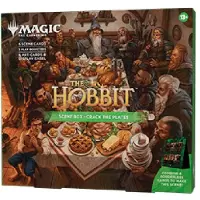 Magic the gathering Magic: The Gathering | The Hobbit Scene Box - Crack the Plates| 6 Foil Borderless Scene Cards, 6 Art Cards, 3 Play Boosters + Display Easel