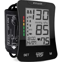FITAGE Medische Bloeddrukmeter Bovenarm - Bloeddrukmeters - Hartslagmeter - Blood Pressure Monitor - Manchet 22-42cm