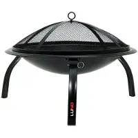 TRIZERATOP Stalen Vuurkorf / Vuurschaal met Deksel 56 cm