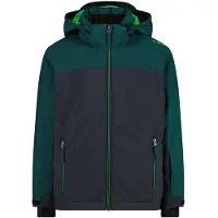 CMP - Boy's Jacket Snaps Hood Twill - Ski-jas 98, blauw