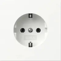 Gira 446670 SCHUKO-stopcontact, zonder aarde, oppervlaktebediening, zuiverwit