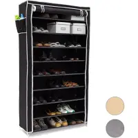 Relaxdays - schoenenrek VALENTIN - 9 etages - stofkast - schoenenkast - rek
