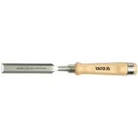 YATO YT-6258, Steekbeitel, Afgeschuinde rand, Chroom-vanadiumstaal, Hout, Hout, 38 mm