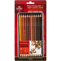 Koh-I-Noor Polycolor Brown Line Artist's kleurpotloden (set van 12)