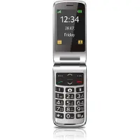 Beafon SL645plus LTE Senioren clamshell telefoon IP54, Met laadstation, SOS-knop, SOS-functie Zwart, Zilver