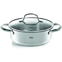 Fissler San Francisco - Kookpan Laag met Glasdeksel - 20cm - PTFE & PFAS vrij