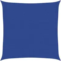 vidaXL Zonnezeil 160 g/m² 2x2 m HDPE blauw