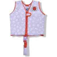 Swim Essentials - Zwemvest Kind 3-6 Jaar - Lila - Luipaardprint - Drijfvest - Kleuter