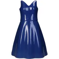 HD Collection Vaas Jurk Blauw Aardewerk 22,5x16,3x34cm
