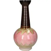HD Collection Vaas Aardewerk Roze 18,5x18,5x39cm