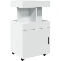 vidaXL Drankkar 50x41x89 cm bewerkt hout wit