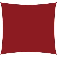 vidaXL Zonnescherm vierkant 2,5x2,5 m oxford stof rood