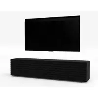 AX Living Zivolli TV-meubel, 160 cm, zwart, met lamellenfront