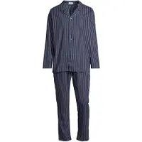 Seidensticker Pyjama lang 'Classic Twill' donkerblauw