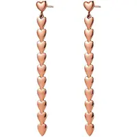Hey Happiness Oorbellen 'Heart Cascade' rose-goud