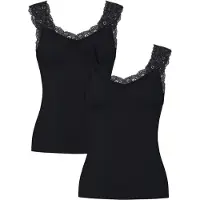 Pieces Top 'PCBARBERA LACE' zwart