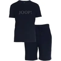JOOP! Pyjama kort 'Comfort' donkerblauw