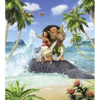 Overig Fotobehang Moana Beach - Meerkleurig - 2,80m X 250cm