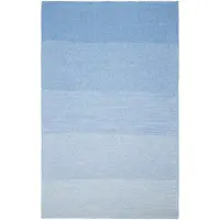 Marc O'Polo Plaid Nordic Knit Melange Denim Blue-130 x 170 cm