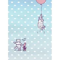 Komar Papierfotobehang Winnie De Poeh Knorretje - Blauw - 2,54m X 184cm