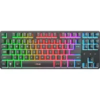 Trust GXT 831 Thado - Gaming Toetsenbord - TKL - RGB - Draadloos - QWERTY US - Zwart