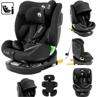 Huzaro Loom 35 - Kinderautostoel - ISOFIX & Top Tether - RWF (Achterwaarts) - 0-12 jaar - Zwart