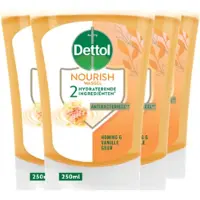 Dettol No-Touch Refill Extra Care Honey & Sheabutter 250ML x 4