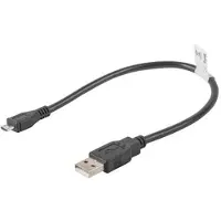 Lanberg Mini Am Bm5P Usb-Kabel Voor Canon Eos, Ferriet, 1,8 M, Duurzaam, Zwart