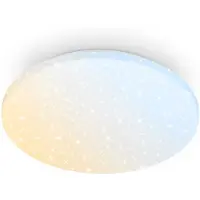Briloner Luminus – LED Plafondlamp met afstandsbediening – dimbaar – met sterrenhemeleffect – voor woonkamer & kinderkamer – Ø34 cm