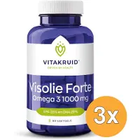 Vitakruid 3x Visolie Forte 1000 mg EPA 35% DHA 25% (90 softgels)