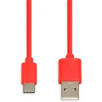 IBox IKUMTCR - 1 m - USB A - USB C - USB 2.0 - Red