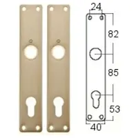 Hoppe Langschild 202 220X40 Pc85 F1