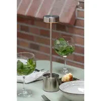 Leitmotiv Tafellamp Ganar LED Satin Nickel