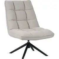 Dimehouse Scandinavische draaifauteuil beige bouclé stof 360° draaibaar Yuki - Stof - Scandinavisch & Basic