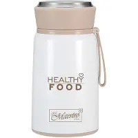 Maestro Thermos Voedselcontainer - Roestvrij Staal incl. Opvouwbare Lepel 800ml