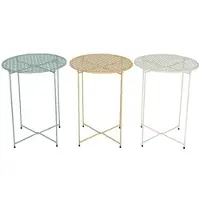 Kaemingk Indigo - Tuin Tafel - Metaal - Rond - 46 cm