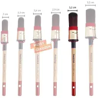 Progold Patentpunt Kwast Exclusive Red 7100 Maat 18 - 3,2 cm