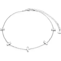 Zinzi zilveren choker 32+7cm staafjes ZICHOK1493