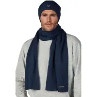 Jack & Jones Heren JACBOCHUM BEANIE AND SCARF SET Blauw One Size Volwassenen winterset heren