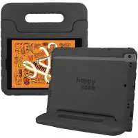 HappyCase Kinder Tablethoes Geschikt voor Apple iPad Mini 1/2/3/4/5 | Kindvriendelijke Hoes | Beschemhoes | Kinderhoes | met Handvat en Standaard | Zwart