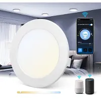 Aigostar - WiFi LED Inbouwspot - 12W - CCT 3000K-6500K - Bediening met de App