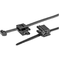 Hellermanntyton 156-03219 T50ROSEC5A-PA66W-BK (100) Kabelbinder met clip 200 mm 4.6 mm Zwart 100 stuk(s)
